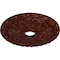Ekena Millwork Spring Leaf Medallion (Canopies up to 5 5/8"), 19 7/8"OD x 3 5/8"ID x 1 1/4"P, Brushed Mahogany CM19SPBMF - alternate 4